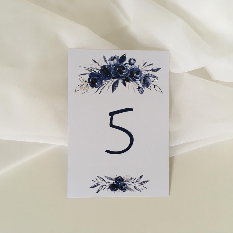 Svatební oznámení - čísla stolů