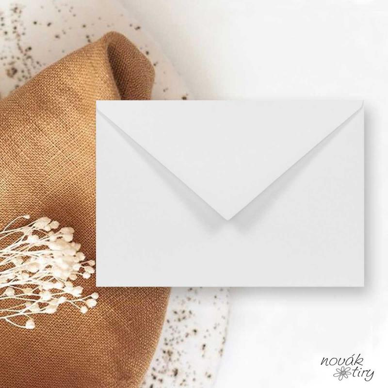 Svatební oznámení - obálky - Svatební obálka bílá 3,50 Kč