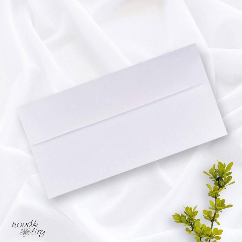 Svatební oznámení - obalky - Svatební obálka bílá 3,50 Kč