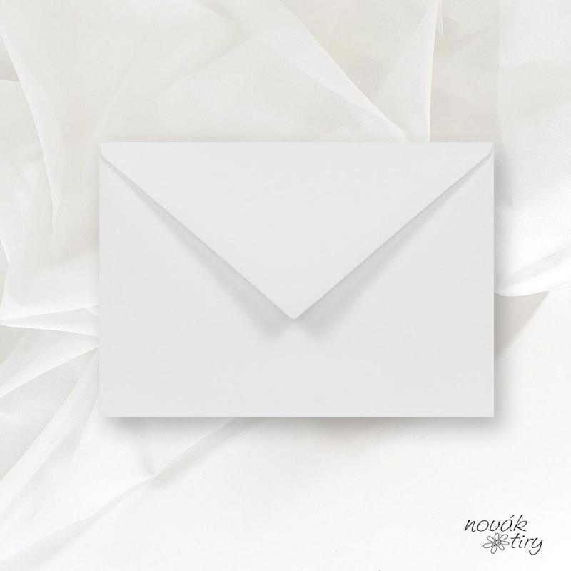Svatební oznámení - obalky - Svatební obálka bílá 3,50 Kč