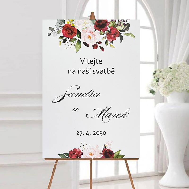 Svatební oznámení - plakaty - A3 uvítací plakát 240 Kč