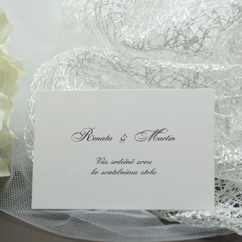 Svatební oznámení - pozvanky - Pozvánky ke stolu 12,50 Kč
